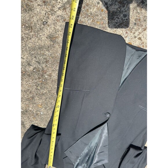 Lux CORNELIANI Black WOOL TUXEDO Smoking Blazer Jacket 40 US 50 EU - Picture 3 of 6